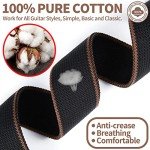 WOGOD Guitar Strap with Picks for Acoustic & Electric
