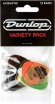 Dunlop 12-Pack Acoustic Guitar Picks Variety Set