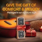 Royal Black Silver Woven Guitar Strap with Picks