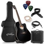 Ashthorpe Thinline Cutaway Acoustic Electric Guitar Package