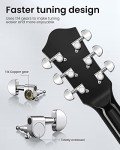 Moukey 41" Acoustic Guitar for Beginners - Black