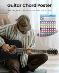 Moukey 41" Acoustic Guitar for Beginners - Black