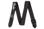 Fender Black Guitar Strap with White Logo