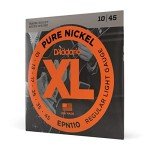 D'Addario XL Pure Nickel Electric Guitar Strings 10-45
