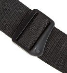 Black 2-Inch Polypropylene Guitar Straps with Leather Ends