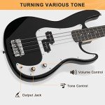 Glarry Full Size Electric Bass Guitar Kit