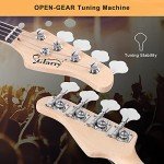 Glarry Full Size Electric Bass Guitar Kit