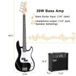 Glarry Full Size Electric Bass Guitar Kit