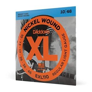 D'Addario XL Nickel Electric Guitar Strings 10-46