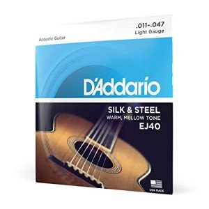 D'Addario Silk & Steel Acoustic Guitar Strings 6-Pack