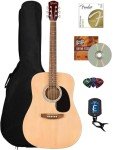 Fender Dreadnought Acoustic Guitar Bundle with Accessories