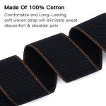 Tifanso Soft Cotton Guitar Strap with Picks & Locks
