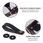 Tifanso Soft Cotton Guitar Strap with Picks & Locks