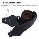 Tifanso Soft Cotton Guitar Strap with Picks & Locks