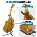 Adjustable Black Guitar Stand for All Styles