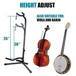Adjustable Black Guitar Stand for All Styles