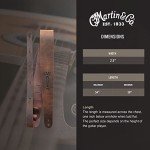 Brown Leather Guitar Strap by Martin C.F