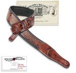 Walker & Williams GB-101 Bourbon Brown Guitar Strap