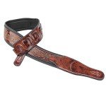 Walker & Williams GB-101 Bourbon Brown Guitar Strap