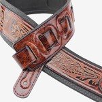 Walker & Williams GB-101 Bourbon Brown Guitar Strap