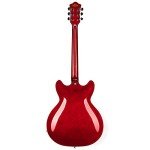 Grote Full Scale Semi-Hollow Electric Guitar (Red)