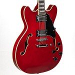 Grote Full Scale Semi-Hollow Electric Guitar (Red)