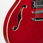 Grote Full Scale Semi-Hollow Electric Guitar (Red)