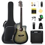 Donner 41" Acoustic Electric Guitar Starter Kit