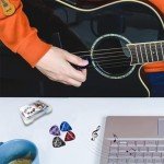 60 Guitar Picks with Organizer Box - Assorted Sizes