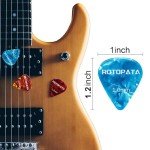 60 Guitar Picks with Organizer Box - Assorted Sizes
