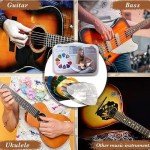 60 Guitar Picks with Organizer Box - Assorted Sizes