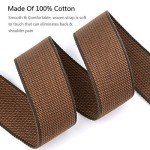 Soft Cotton Acoustic Guitar Strap with Leather Ends