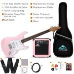EASTROCK 39" Electric Guitar Kit for Beginners - Pink
