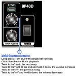 Coolmusic BP40D Portable Acoustic Guitar Amplifier
