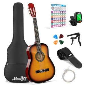 Moukey 38" Sunburst Acoustic Guitar Starter Kit