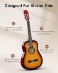 Moukey 38" Sunburst Acoustic Guitar Starter Kit