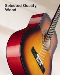 Moukey 38" Sunburst Acoustic Guitar Starter Kit