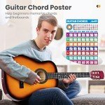 Moukey 38" Sunburst Acoustic Guitar Starter Kit