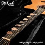 7 Flexible Wooden Guitar Picks in Aluminum Can
