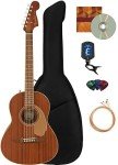 Fender Sonoran Mini Acoustic Guitar Bundle - Mahogany