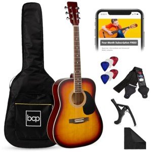 41" Full Size Beginner Acoustic Guitar Starter Set