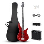 Ktaxon 4-String Electric Bass Guitar with Amp