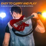 Ktaxon 4-String Electric Bass Guitar with Amp
