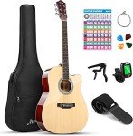 Moukey 41" Acoustic Guitar Bundle for Beginners
