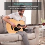 Full Size Acoustic Electric Bass Guitar - Red