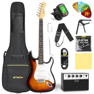 STRICH 39" Electric Guitar Starter Kit with Amp