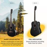 Donner 36'' Black Acoustic Guitar Starter Bundle