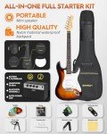 STRICH 39" Electric Guitar Starter Kit with Amp
