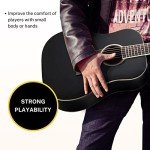 Donner 36'' Black Acoustic Guitar Starter Bundle