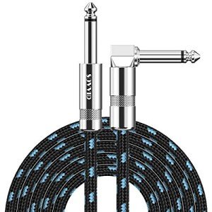 Sovvid 10FT Right Angle Guitar Instrument Cable